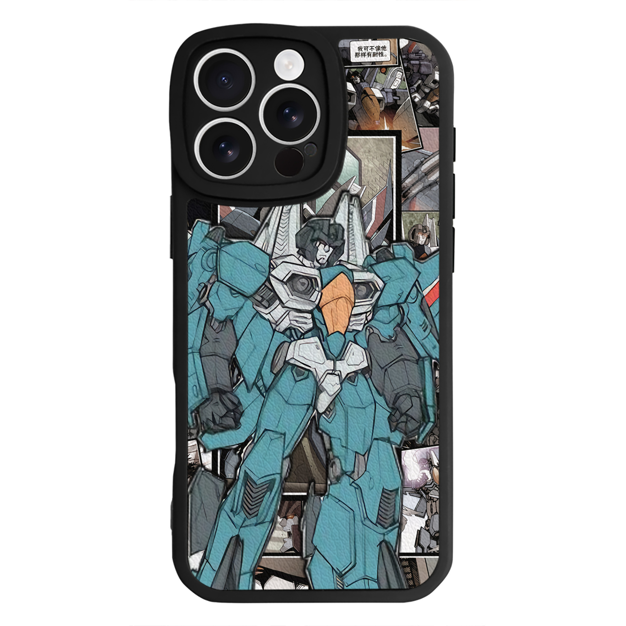（画像用） Transformers トランスフォーマー 【iPhone 16シリーズ対応】シリコンスマホケース（レザー調） 材質：シリコン